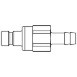 króciec szybkozłącza DN12 pod wąż Ø 13mm 57SBTF13MPN