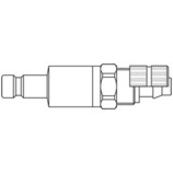 króciec szybkozłącza DN2,7 pod wąż Ø 3x5mm 20SBKO05EVX