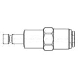 króciec szybkozłącza DN2,7 pod wąż Ø 3x4mm 20SBRP04MPN