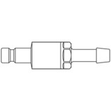króciec szybkozłącza DN2,7 pod wąż Ø 4mm 20SBTF04MPX