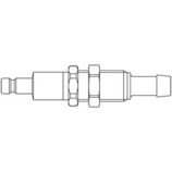 króciec szybkozłącza DN2,7 pod wąż Ø 6mm 20SBTS06MPX