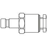 króciec szybkozłącza DN2,7 pod wąż Ø 4mm 20SFRP04MPN