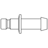 króciec szybkozłącza DN2,7 pod wąż Ø 4mm 20SFTF04MXN