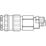 Szybkozłącze żeńskie DN5,5 pod wąż Ø 8x10mm 22KAKO10MPN
