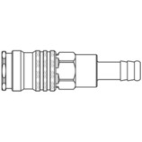 Szybkozłącze żeńskie DN7,8 pod wąż Ø 13mm 1600KATF13SPN