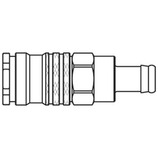 Szybkozłącze żeńskie DN10 pod wąż Ø 13mm 1700KATF13SPN