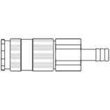 Szybkozłącze żeńskie DN8 pod wąż Ø 16mm 84KATF16SPN