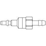króciec szybkozłącza DN3 pod wąż Ø 4mm 303SBTF04EVX