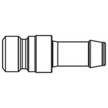 króciec szybkozłącza DN10 pod wąż Ø 6mm 1800SFTF06RXX