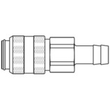 szybkozłącze DN15 pod wąż Ø16 mm 38KBTF16MPN