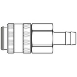 szybkozłącze DN19 pod wąż Ø25 mm 39KLTF25MPX