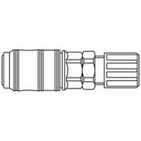 szybkozłącze DN7 pod wąż Ø6x8  mm 48KBKP08FVP