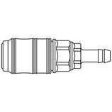 szybkozłącze DN7 pod wąż Ø6  mm 48KBTF06DPXY