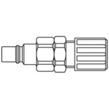 nypel króciec szybkozłacza DN7 pod wąż Ø10x12 mm 48SFKP12FVXS
