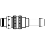 szybkozłącze DN8 pod wąż Ø10 mm 608KFTF10MVN