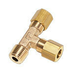 złącze trójnik z pierścieniami zaciskowym 4MM R1/8 0103 04 10