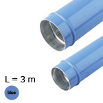 RURA ALUMINIOWA NIEBIESKA Ø 76mm L= 3M TA03 L1 04