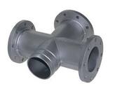 CZWÓRNIK Z TRZEMA KOŁNIERZAMI  Ø 100mm DN100 (EN-ISO) RA07 L3 03 45
