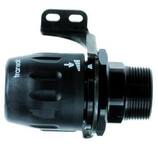 ZŁĄCZE PROSTE Ø 40mm Z GWINTEM GZ R 1 1/4” I PŁYTĄ MOCUJĄCĄ 6615 40 42