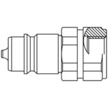 Nypel szybkozłącze seria 2000 3/8 BSPP gwint wew 250 BAR stal 4V14G4X3-C