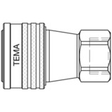 Szybkozłącze seria 5500 1/2 BSPP gwint wew 250 BAR stal ocykowana 5511