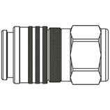 Szybkozłącze seria FF-profil Tema 3/4 BSPP gwint wew 400 BAR stal FF7510 CV