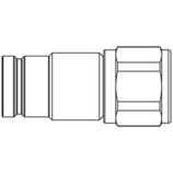 Nypel szybkozłącze seria FF-profil Tema 1 1/2 BSPP gwint wew 350 BAR stal FF10020-150 C