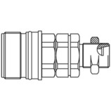 Szybkozłącze seria QHPA M26x1,5 metryczny gwint zew 370 BAR stal QHPA56-E7X8-C