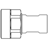 Szybkozłacze seria 3/8 BSPP gwint wew 750 BAR stal nierdzewna SK1010 R