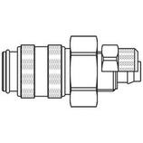 szybkozłącze żeńskie DN5 na przewód Ø 4x6 mm 21KLKO06MPN