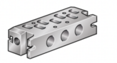Płyta z portami dolnymi manifold DX1/ISO1 G1/4 ﻿P2N-AM512MB