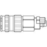 szybkozłącze żeńskie DN5,5 pod wąż Ø 8x10 mm 23KAKO10MPN