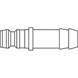 króciec szybkozłącza DN9 pod wąż Ø 13 mm 11SFTF13MXX