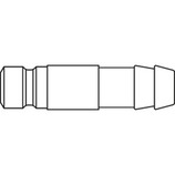 króciec szybkozłącza DN9 pod wąż Ø 13 mm 87SFTF13MXX