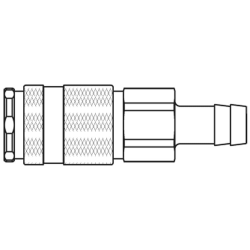 Szybkozłącze żeńskie DN12 pod wąż Ø 19mm 57KBTF19BPN