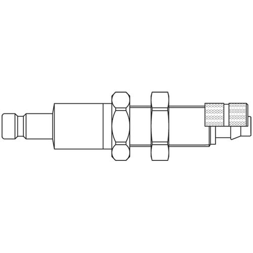 króciec szybkozłącza DN2,7 pod wąż Ø 4x6mm 20SBKS06MPN