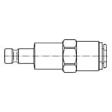 króciec szybkozłącza DN2,7 pod wąż Ø 3x4mm 20SBRP04MPN