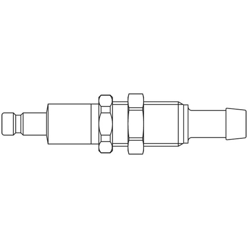 króciec szybkozłącza DN2,7 pod wąż Ø 3mm 20SBTS03MPX