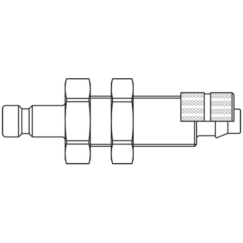 króciec szybkozłącza DN2,7 pod wąż Ø 3x4mm 20SFKS04MXX