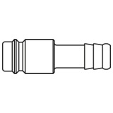 króciec szybkozłącza DN10 pod wąż Ø 19mm 27SFTF19SXN