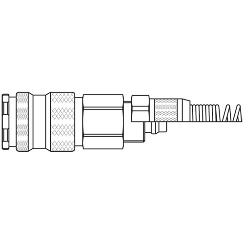Szybkozłącze żeńskie DN5,5 pod wąż Ø 6x8mm 22KAKK08MPN