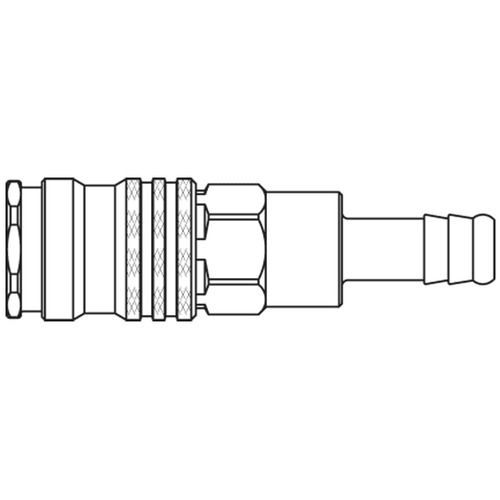 Szybkozłącze żeńskie DN7,8 pod wąż Ø 8mm 1600KATF08SPN