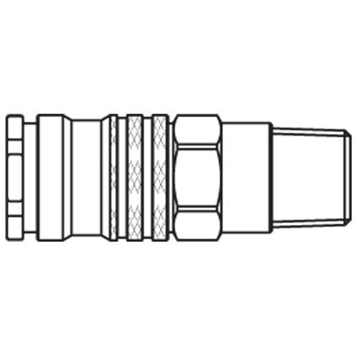 Szybkozłącze żeńskie DN10 pod wąż Ø 19mm 1700KATF19SPN