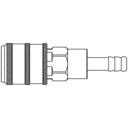 Szybkozłącze żeńskie DN7,8 pod wąż Ø 10mm 1600KETF10SPN