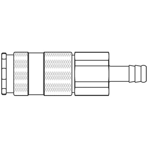 Szybkozłącze żeńskie DN8 pod wąż Ø 13mm 84KATF13SPN