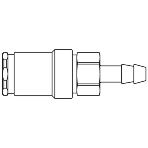 Szybkozłącze żeńskie DN3 pod wąż Ø 4mm 303KBTF04EVX