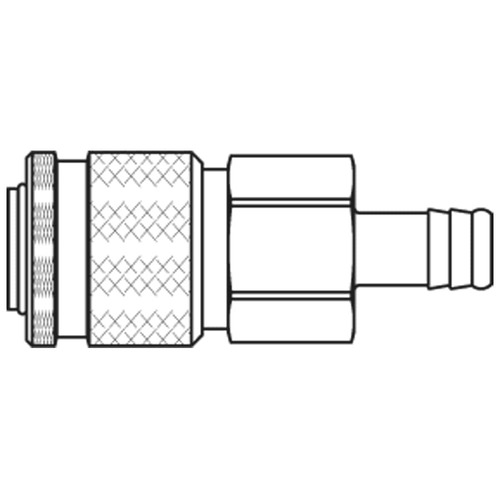 Szybkozłącze żeńskie DN11 pod wąż Ø 16mm 37KATF16MPN