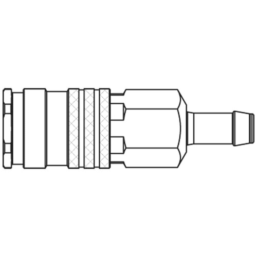Szybkozłącze żeńskie DN10 pod wąż Ø 13mm 1800KATF13MPN