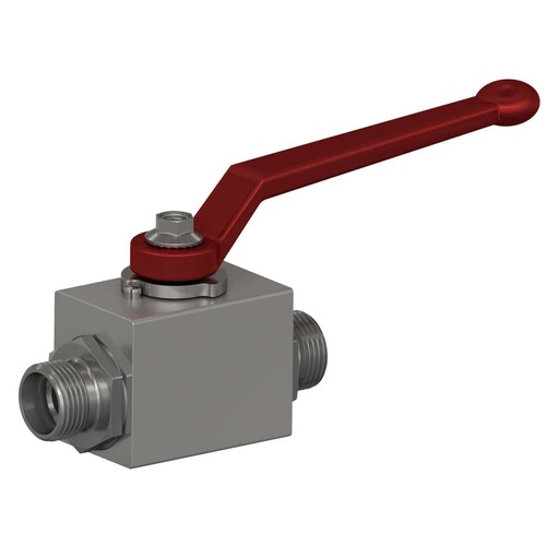 Zawór kulowy 2-drogowy DN32 EO 24° stożek Ø zew rury 38mm stal KH38SCFX