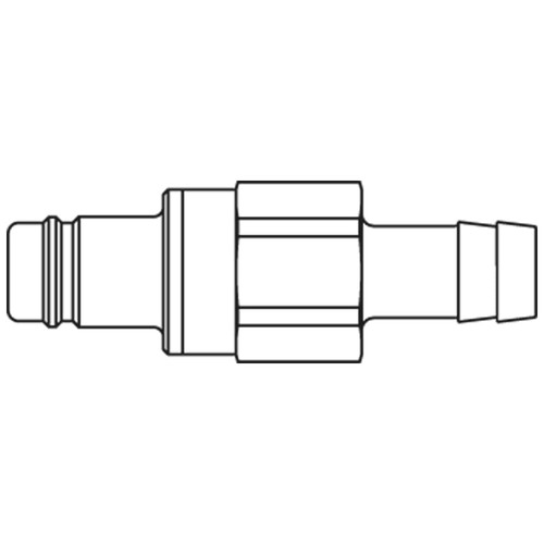 nypel króciec szybkozłacza DN15 pod wąż Ø25  mm 38SBTF25MPN